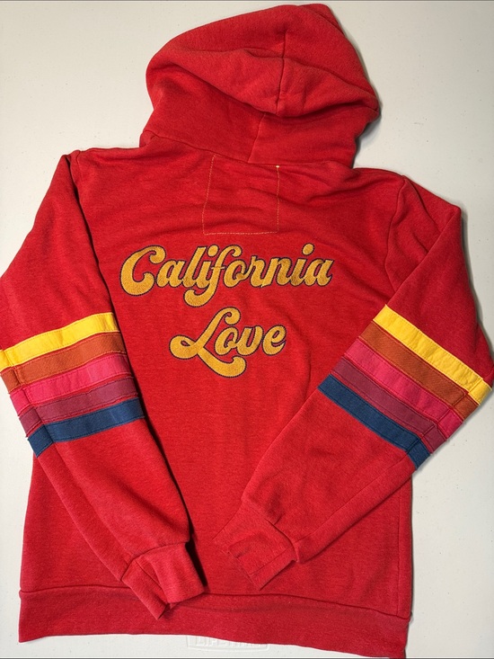 Aviator Nation Tops - RARE VTG Aviator Nation California Love Full Zip Hoodie 5 Stripes Multi Red szM